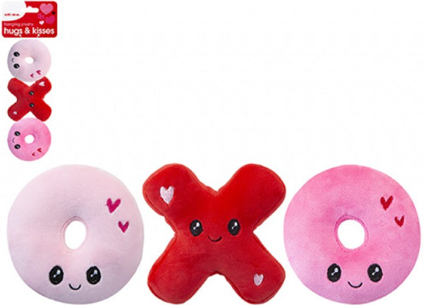 SET 3 PELUCHE HUGS  KISSES LOVE