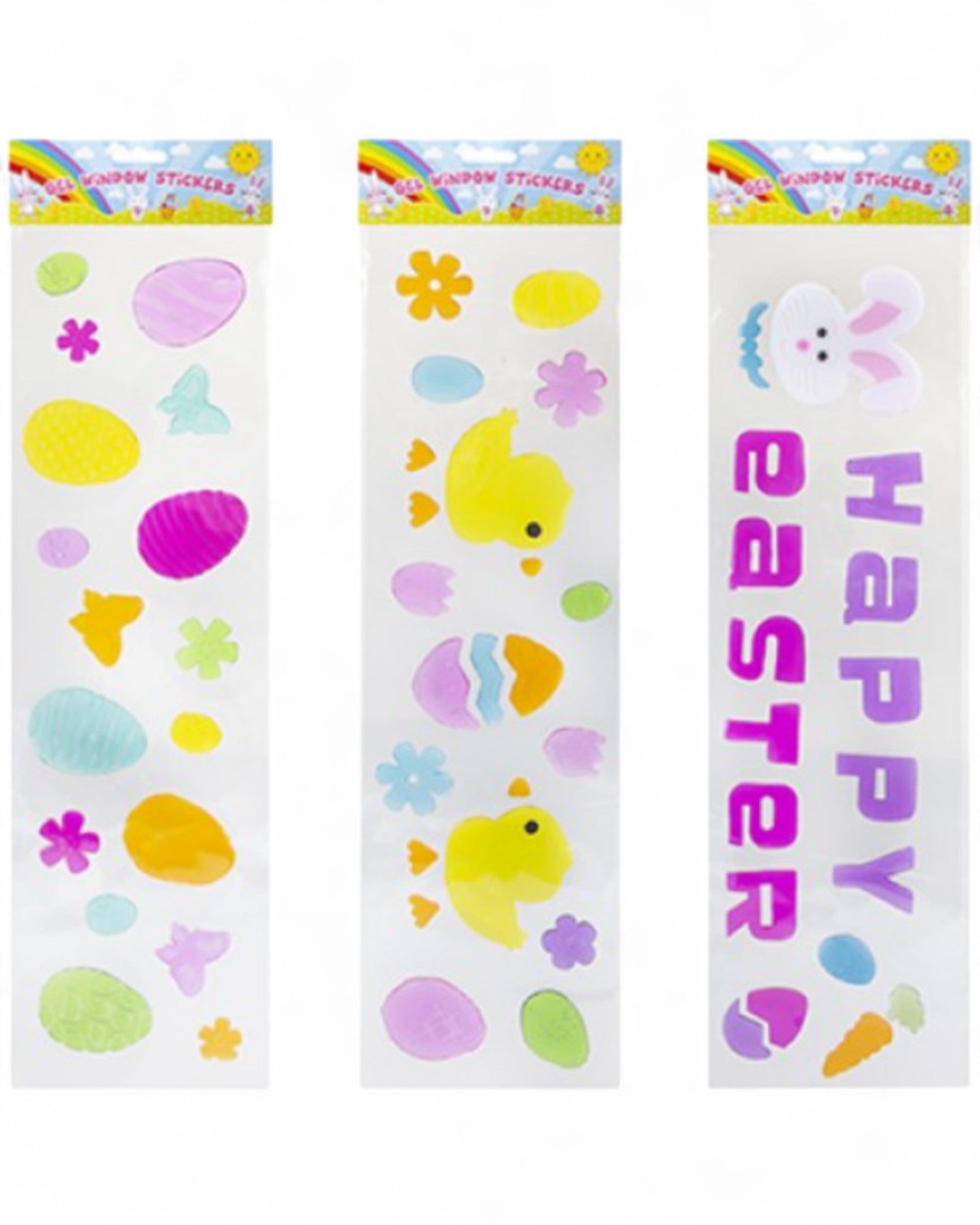 SET GEL ADESIVI PER FINESTRA EASTER