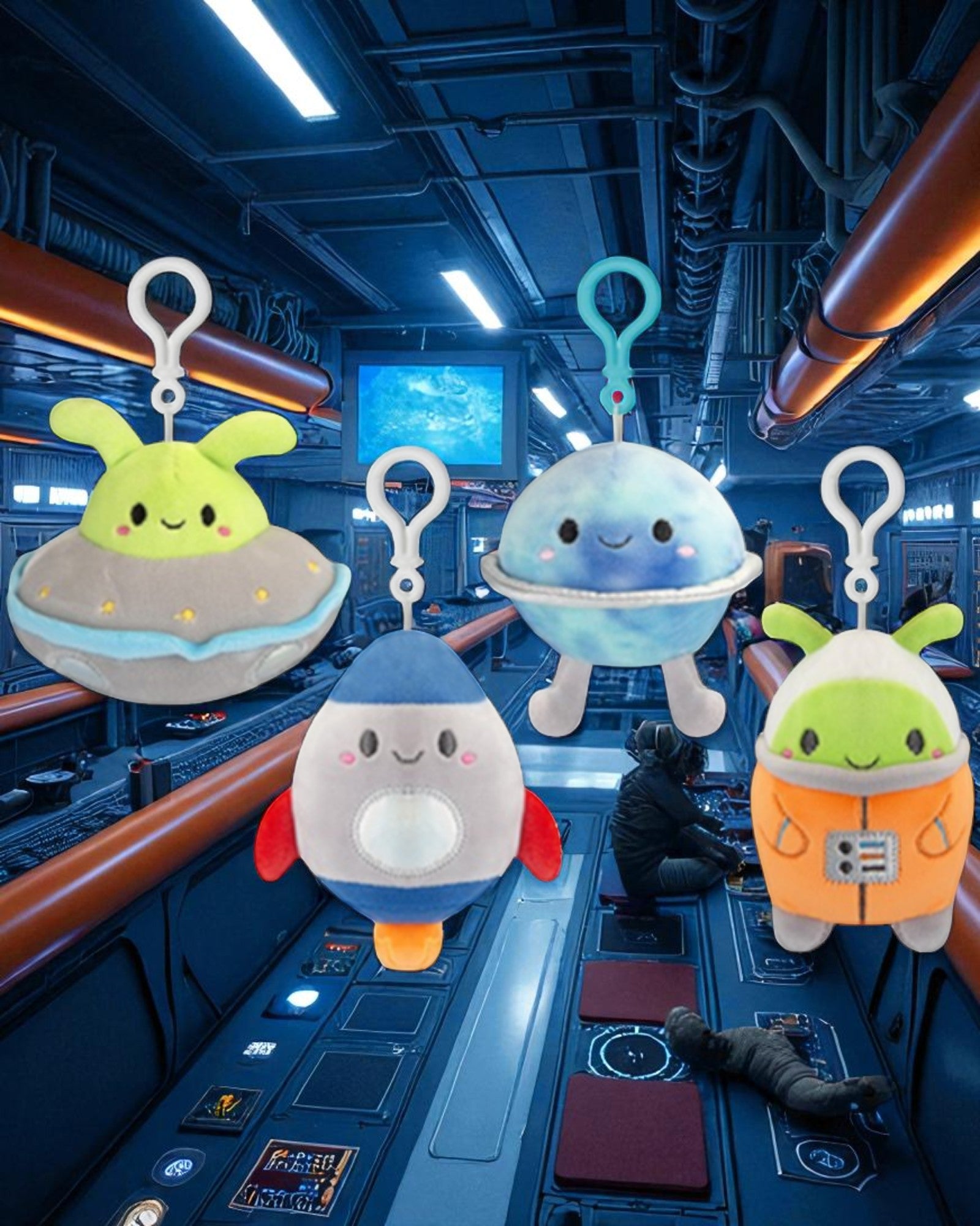 PORTACHIAVI GALAXY PELUCHE