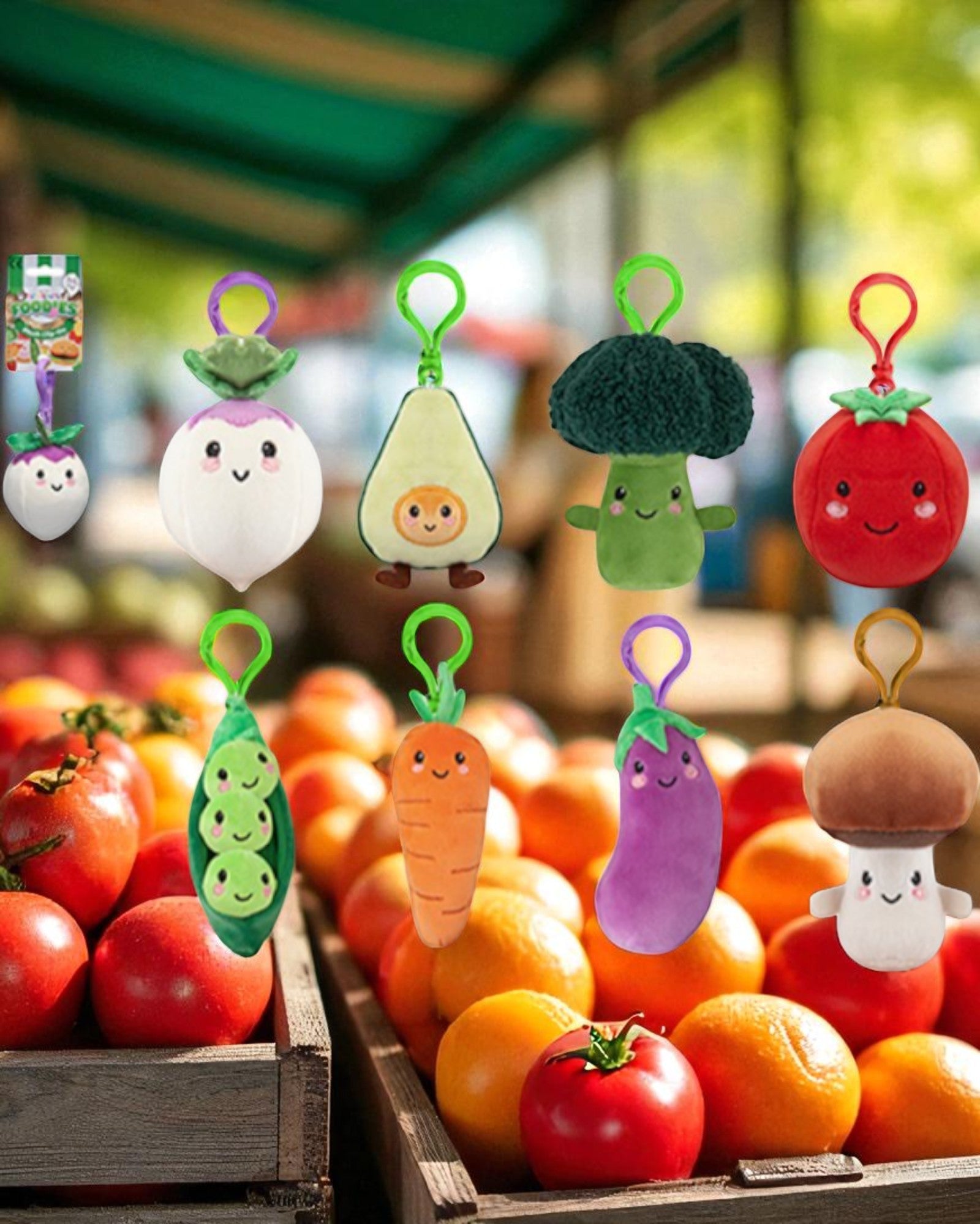 PORTACHIAVI VEGETABLE PELUCHE