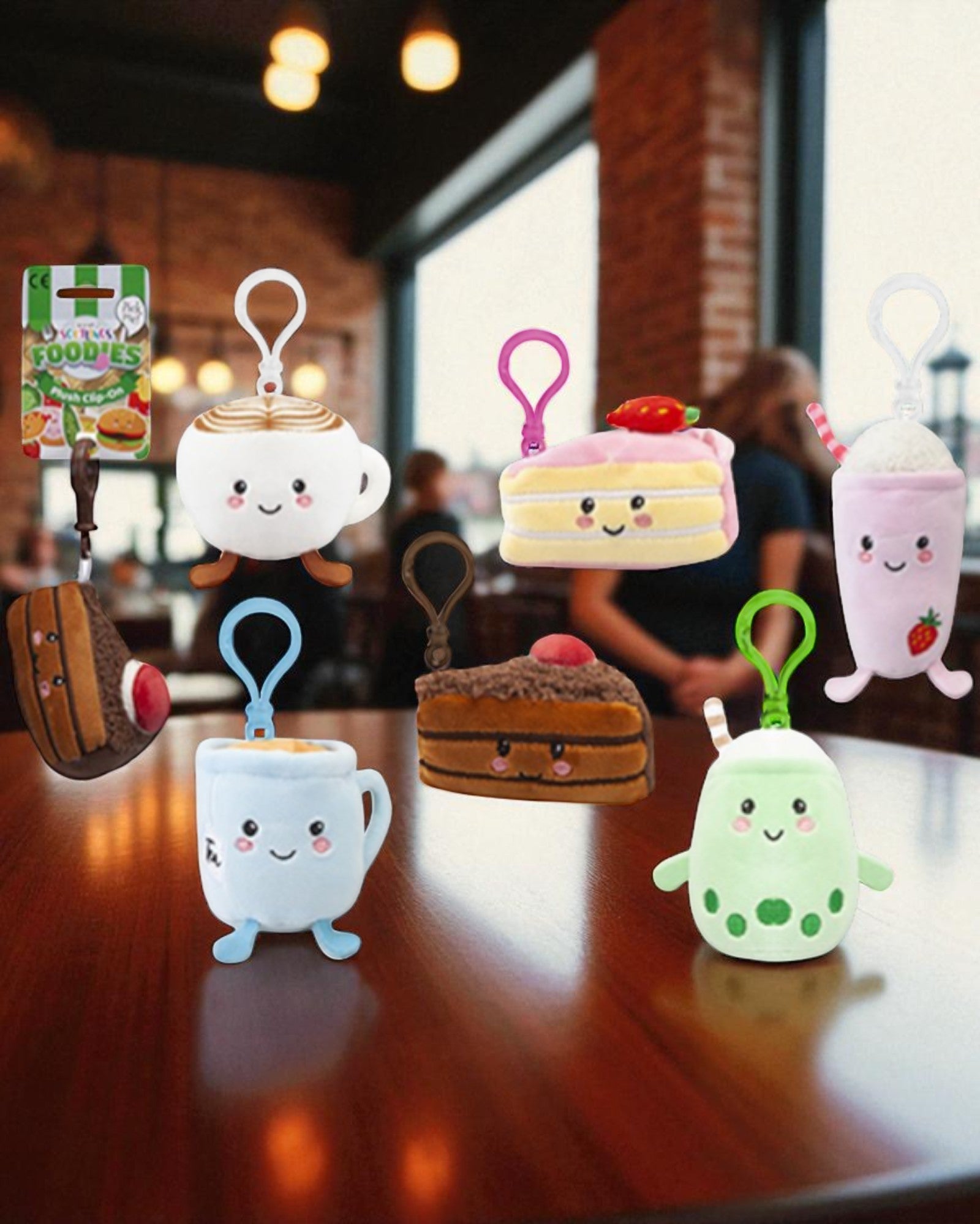 PORTACHIAVI CAFE FOOD PELUCHE