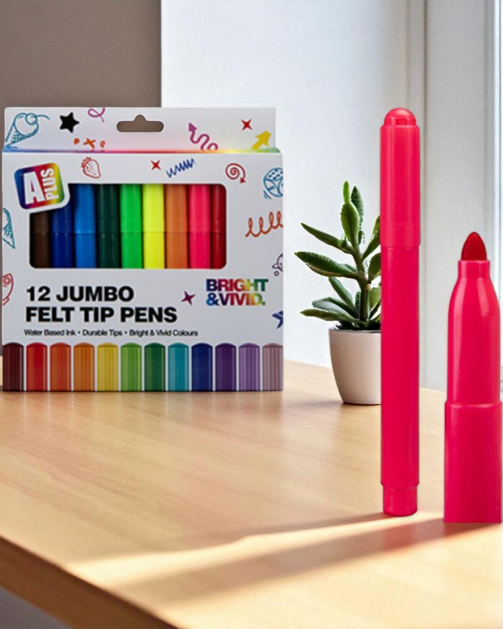 SET 12 PENNARELLI COLORATI JUMBO