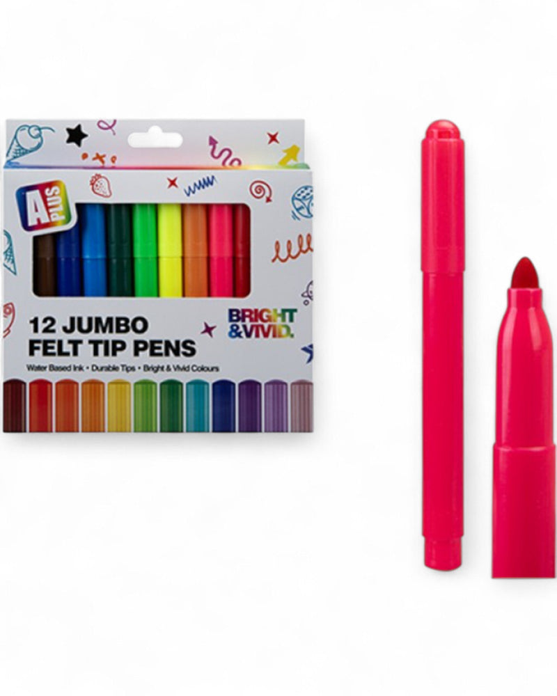 SET 12 PENNARELLI COLORATI JUMBO