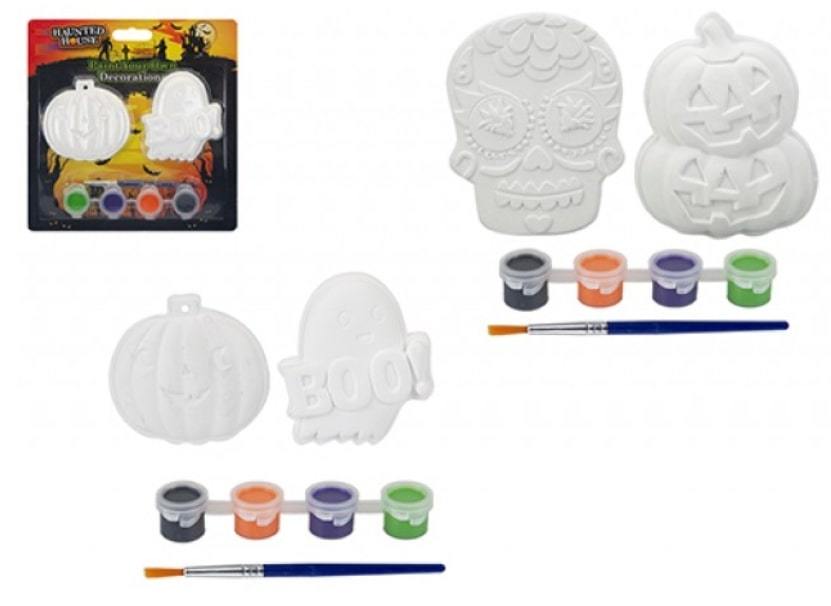 SET 2 DECORAZIONE DA DIPINGERE HALLOWEEN