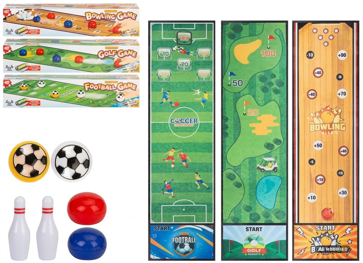 GIOCO SPORTIVO DA TAVOLO CON TAPPETO E ACCESSORI