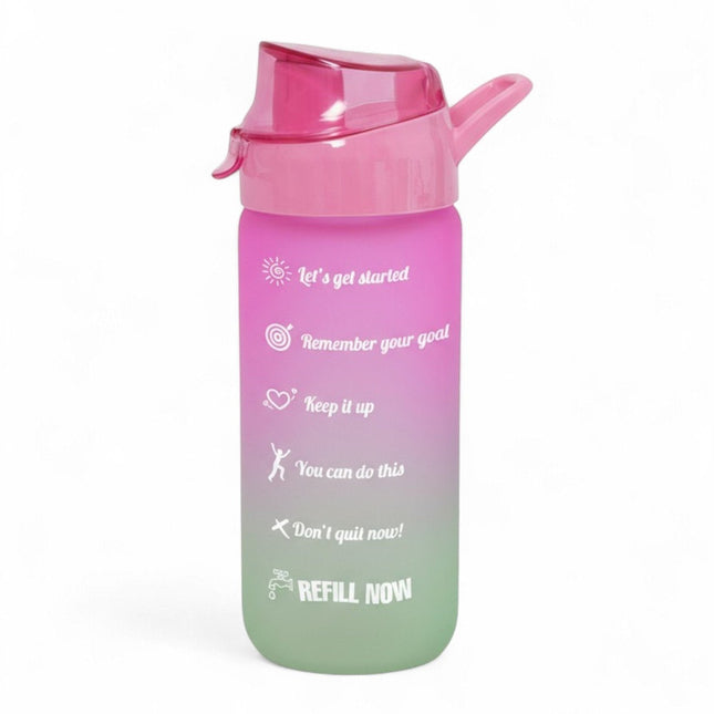 BORRACCIA VETRO ROSA VERDE 500ML