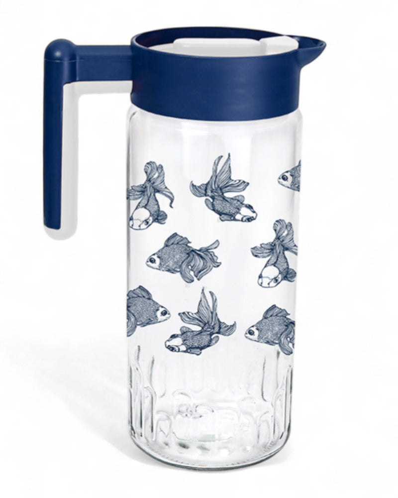 CARAFFA VETRO FISHES 1,50LT