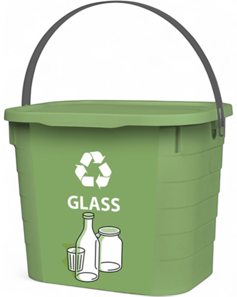 CONTENITORE PER DIFFERENZIATA GLASS 7,3L