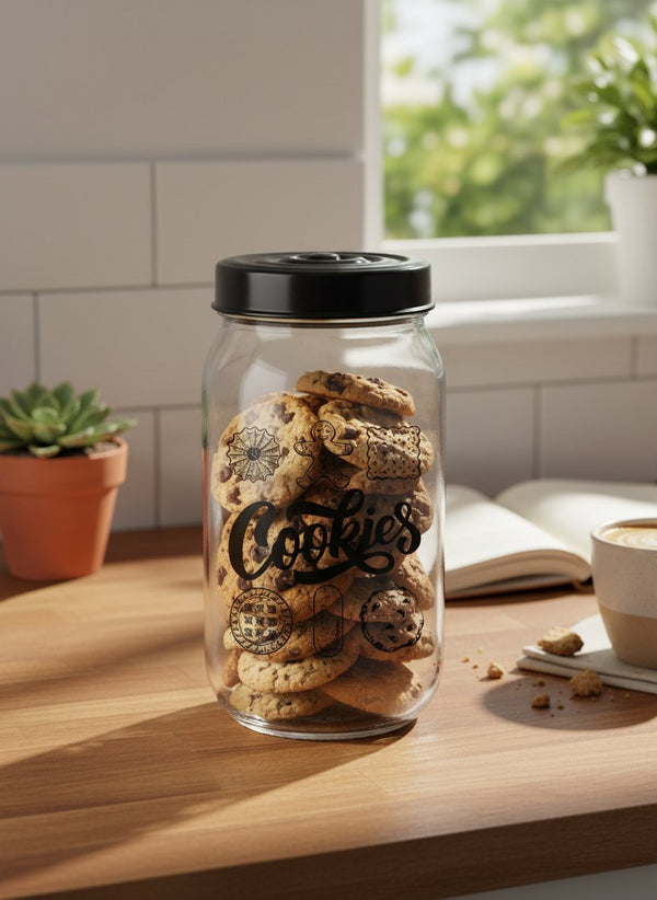 BARATTOLO VETRO COOKIES 1L
