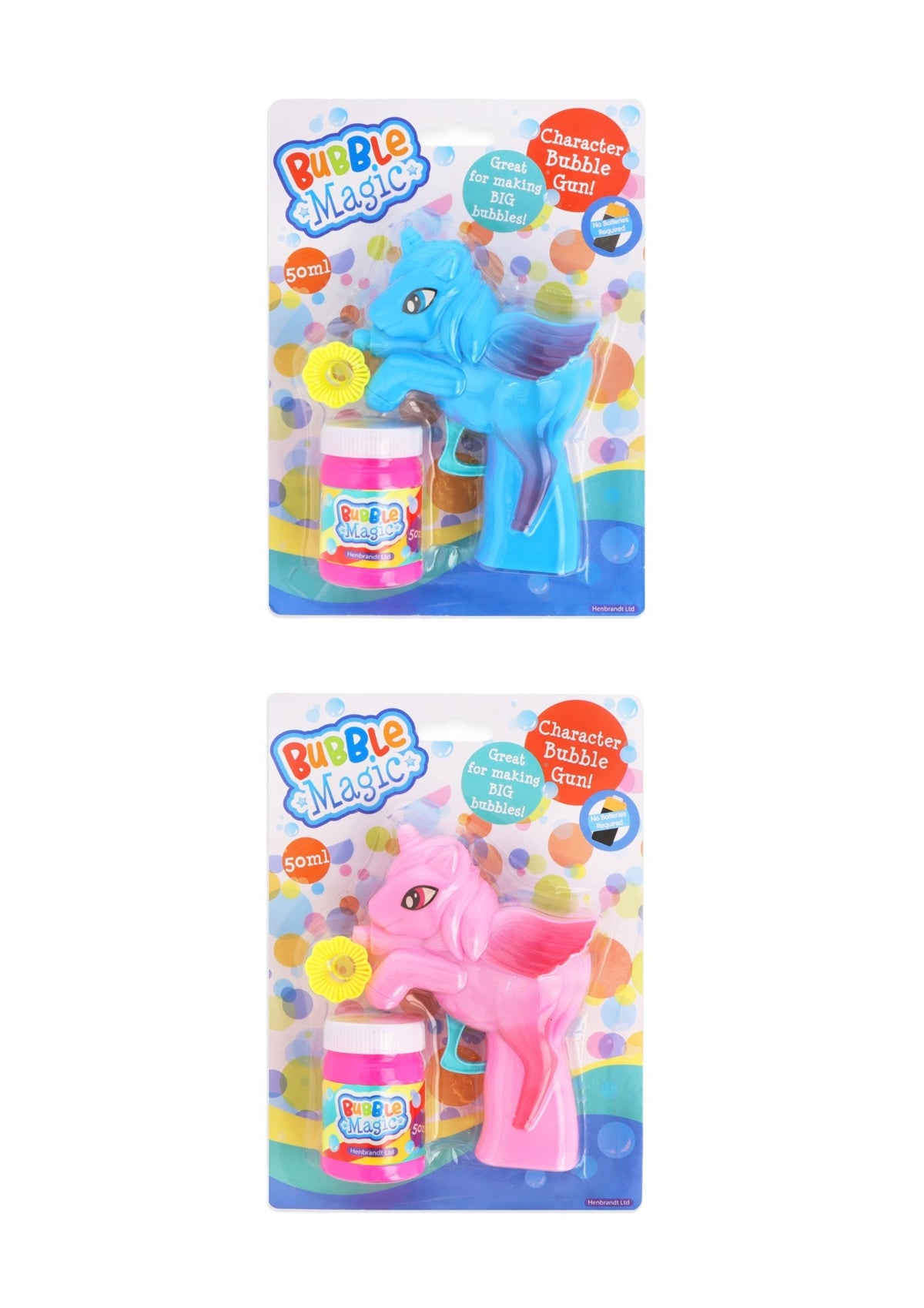 PISTOLA BOLLE UNICORNO A FRIZIONE 50ML