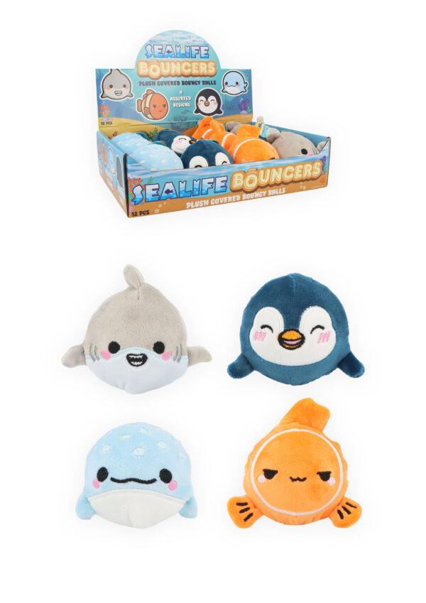 PALLA RIMBALZANTE PELUCHE CREATURE MARINE