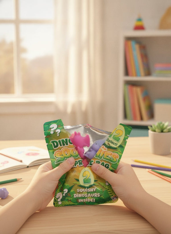 BUSTINA SQUISHY DINO 2PZ