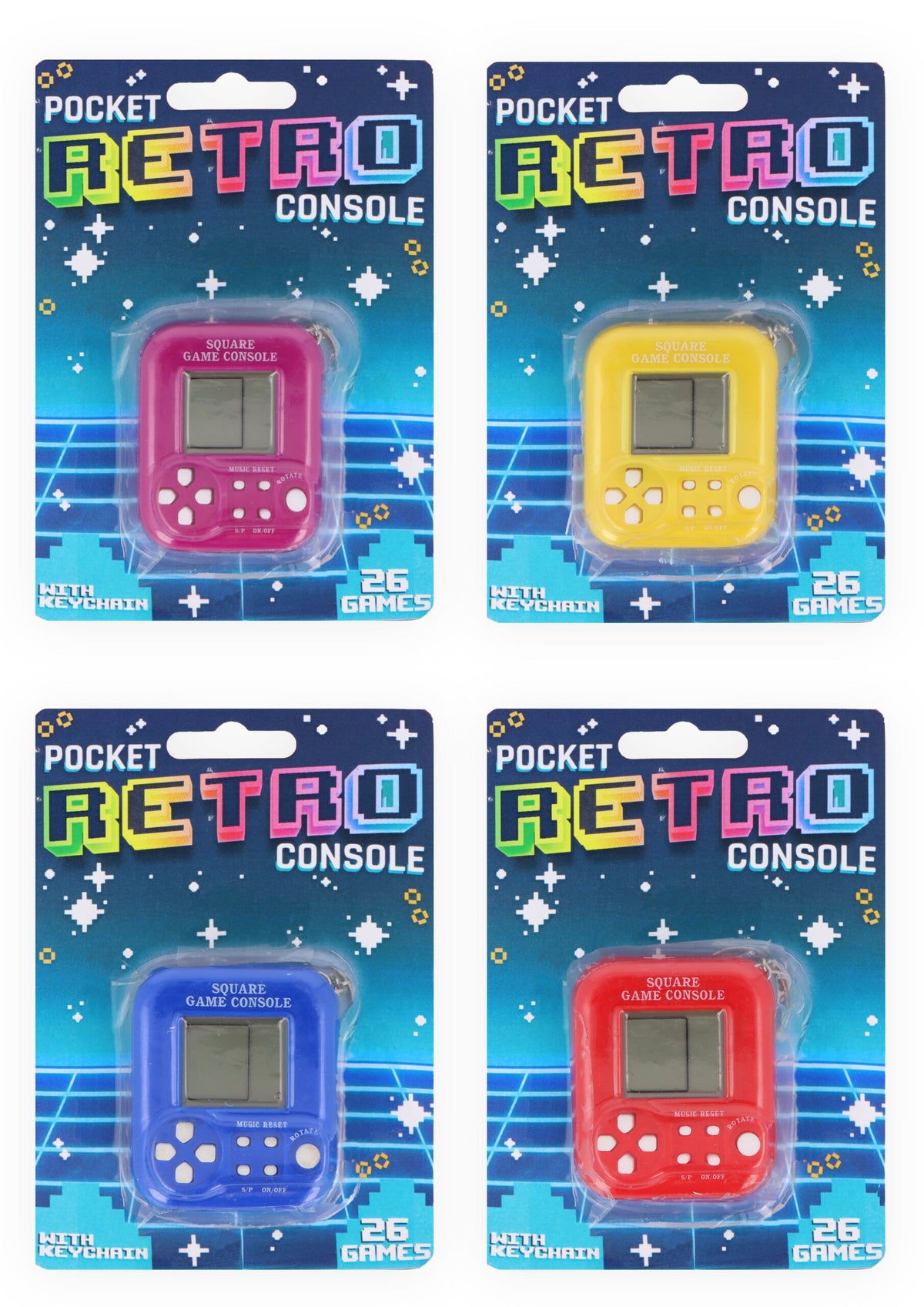 CONSOLE GIOCO PORTATILE RETRO CON BATTERIA