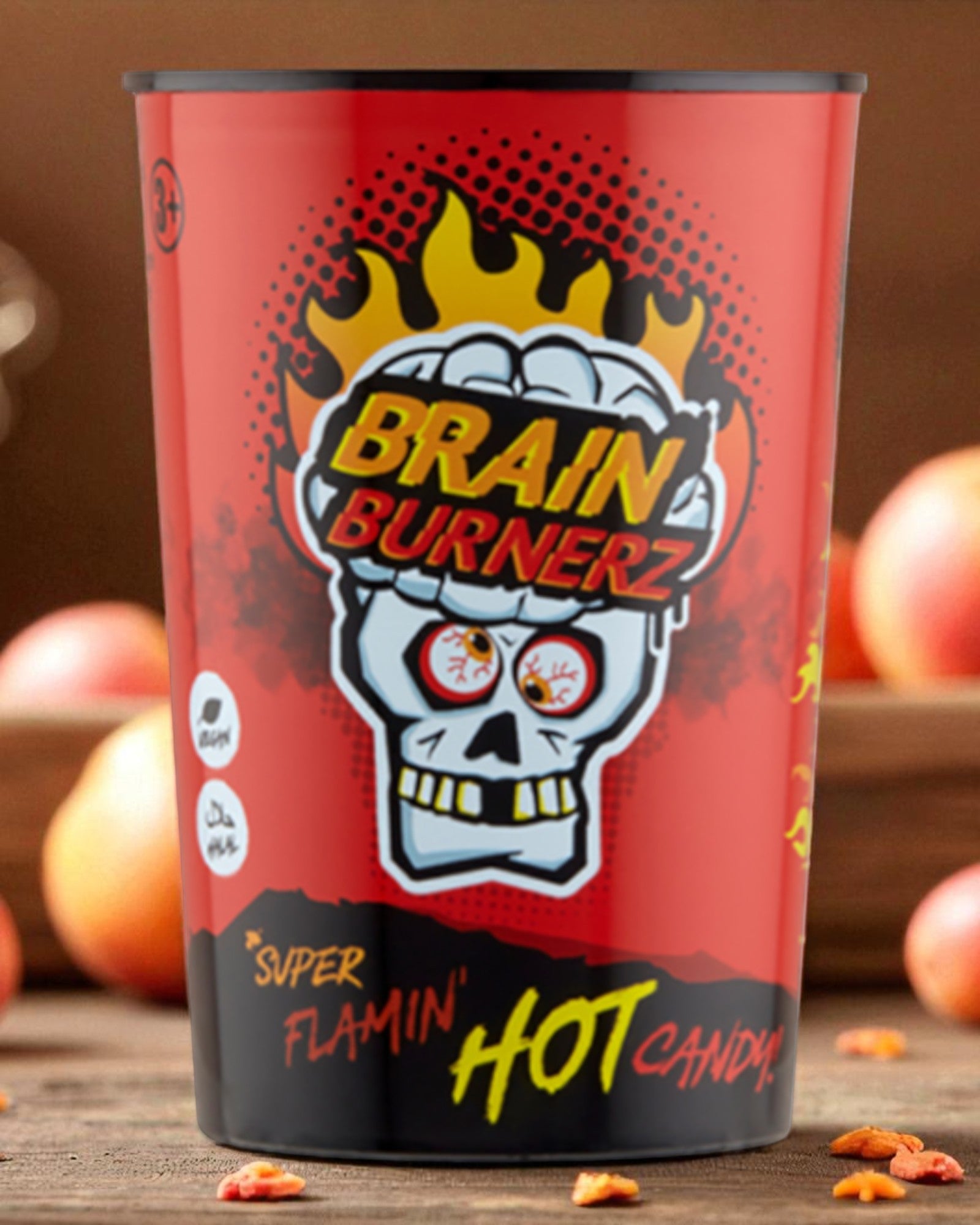 BRAIN BLASTERZ HOT CANDY CONTAINER CARAMELLE PICCANTI 48G