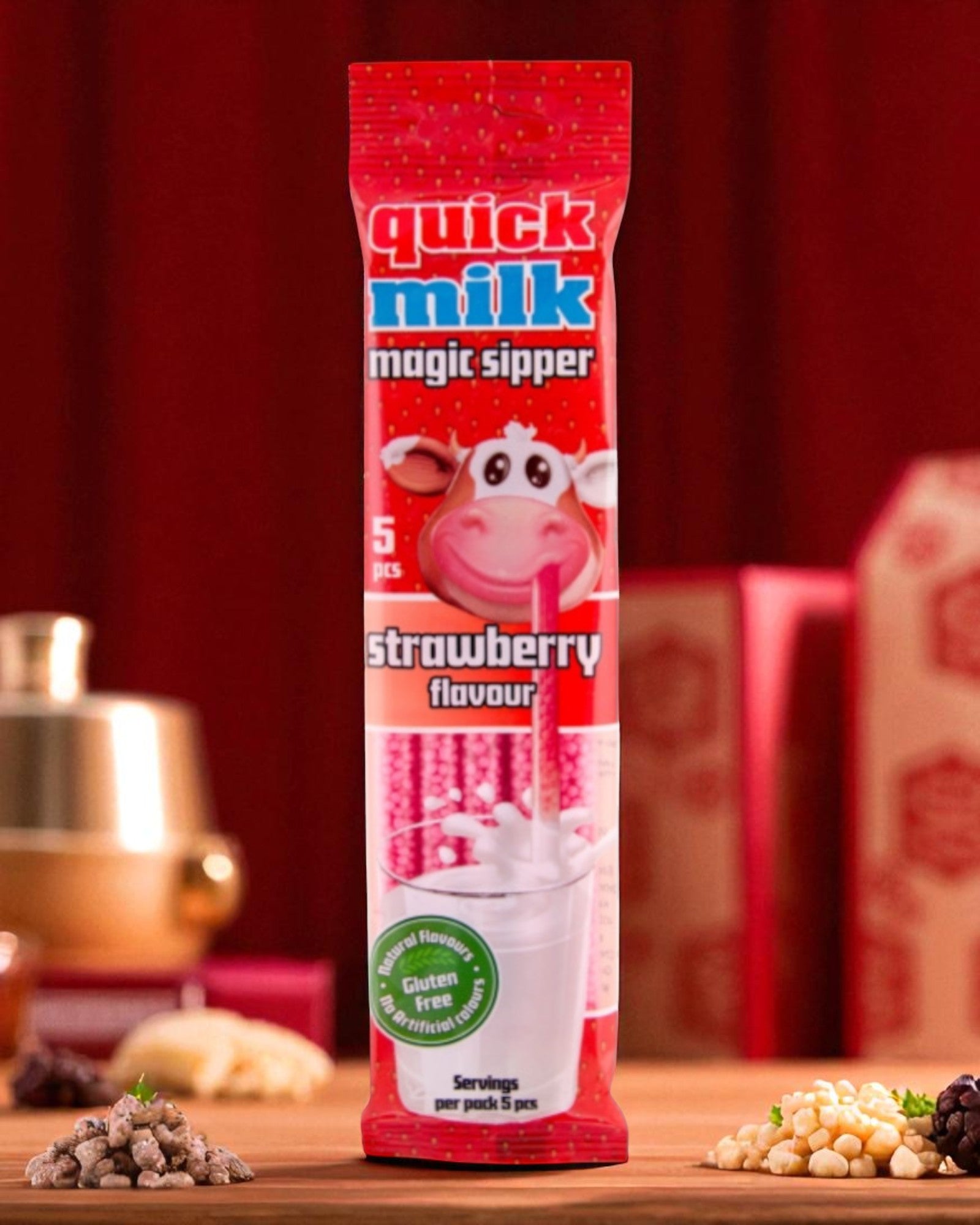 CANNUCCE  LATTE GUSTO FRAGOLA 30G