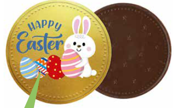 MONETONE CHOCO HAPPY EASTER - Willy Be Smart