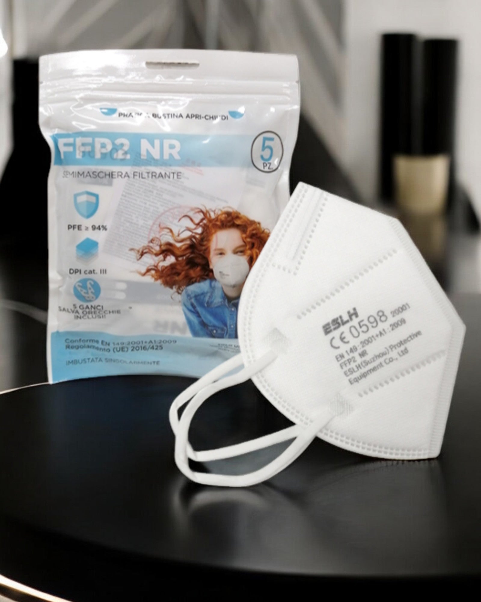 SET 5 MASCHERE FFP2 BIANCA