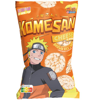 KOMESAN CHEESE FLAVORED RICE CHIPS 60GR.