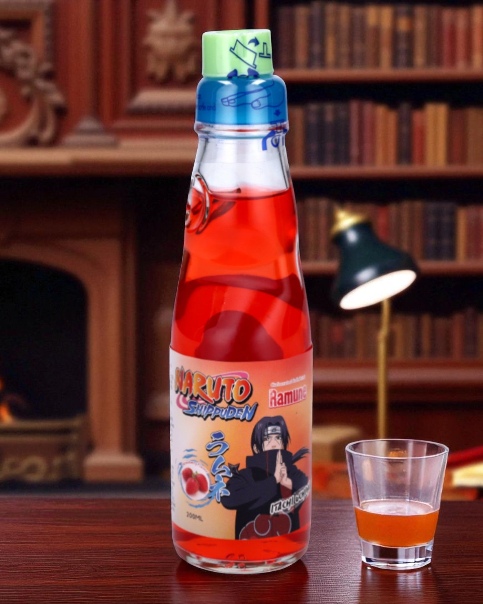 NARUTO RAMUNE SODA 200 ML STRAWBERRY