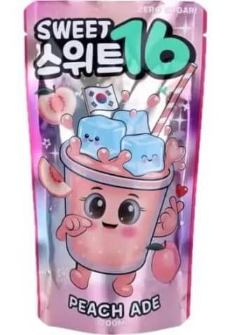 SWEET 16  PEACH ADE 200 ML.