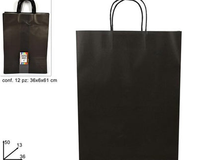 BUSTA REGALO CARTA NERA