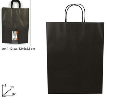 BUSTA REGALO CARTA NERA