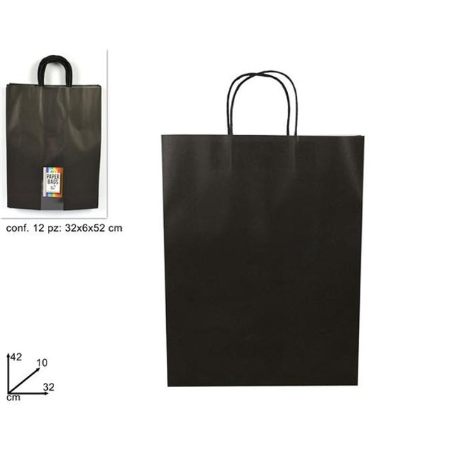 BUSTA REGALO CARTA NERA