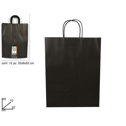 BUSTA REGALO CARTA NERA