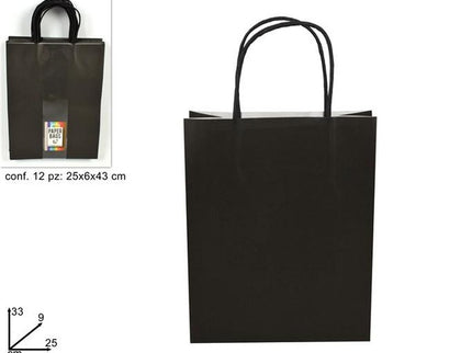 BUSTA REGALO CARTA NERA