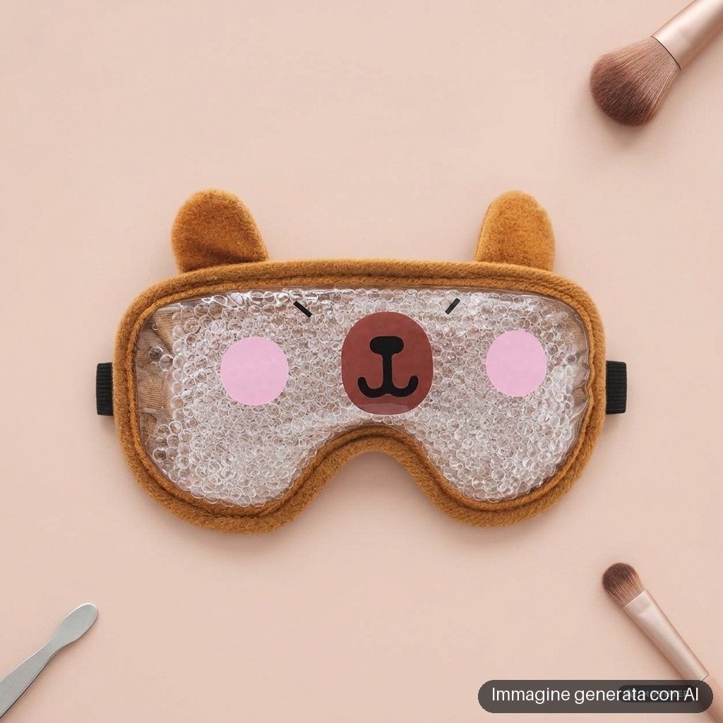 MASCHERA REFRIGERANTE OCCHI CAPIBARA