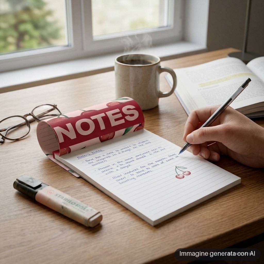 BLOCK NOTES CHERRY