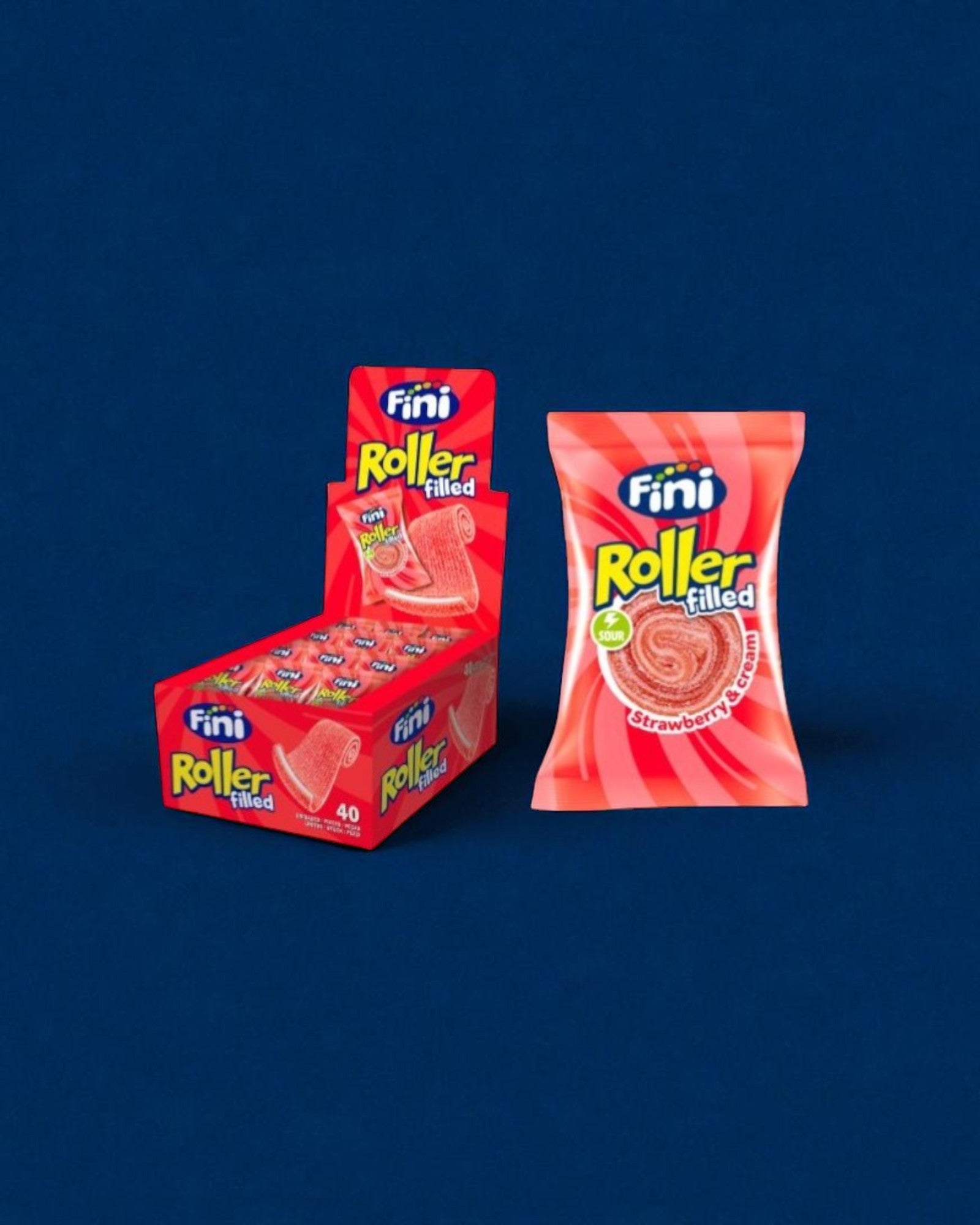 ROLLER MIX FRAGOLA RIPIENO 20 GR