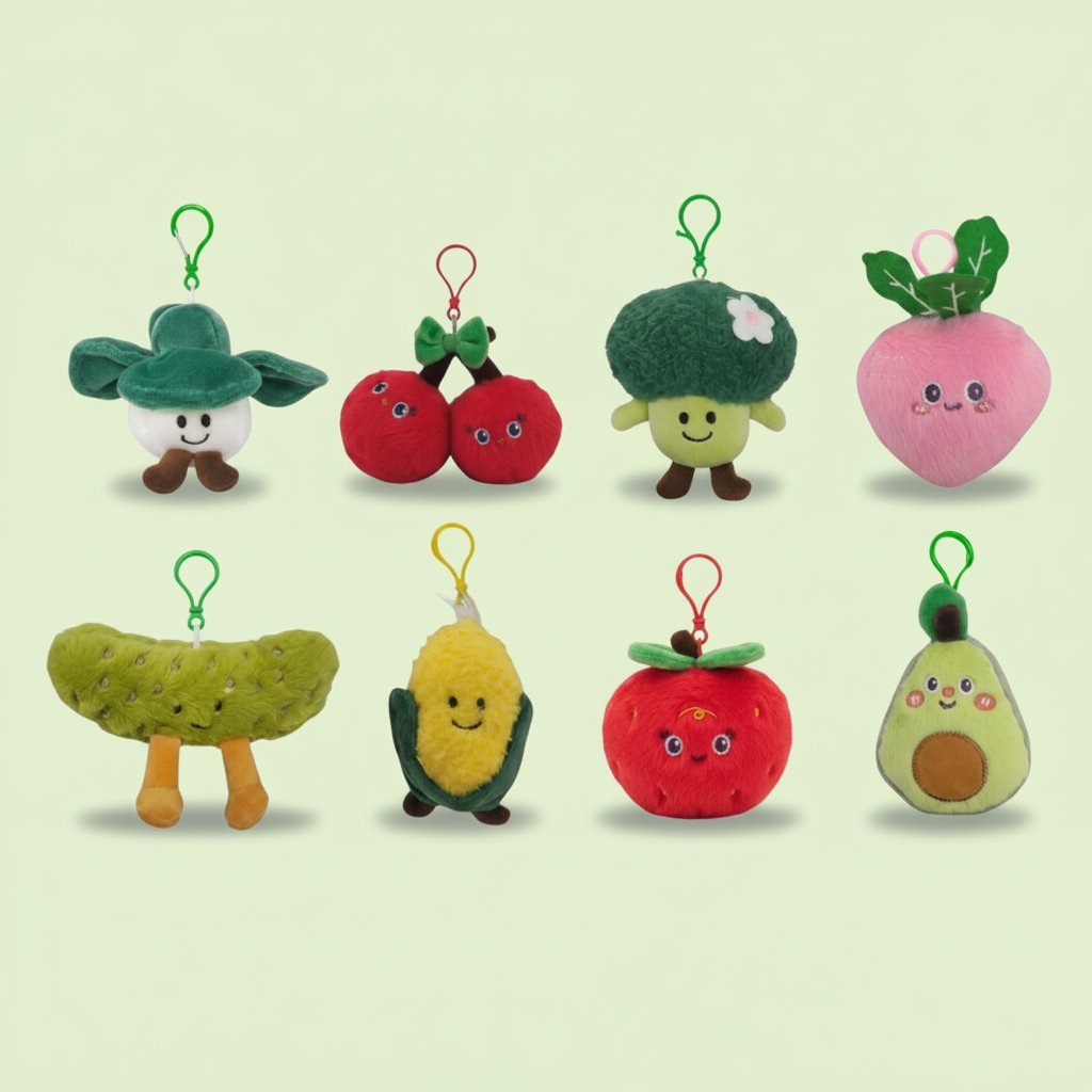MINI PLUSH VEGETALI PORTACHIAVI