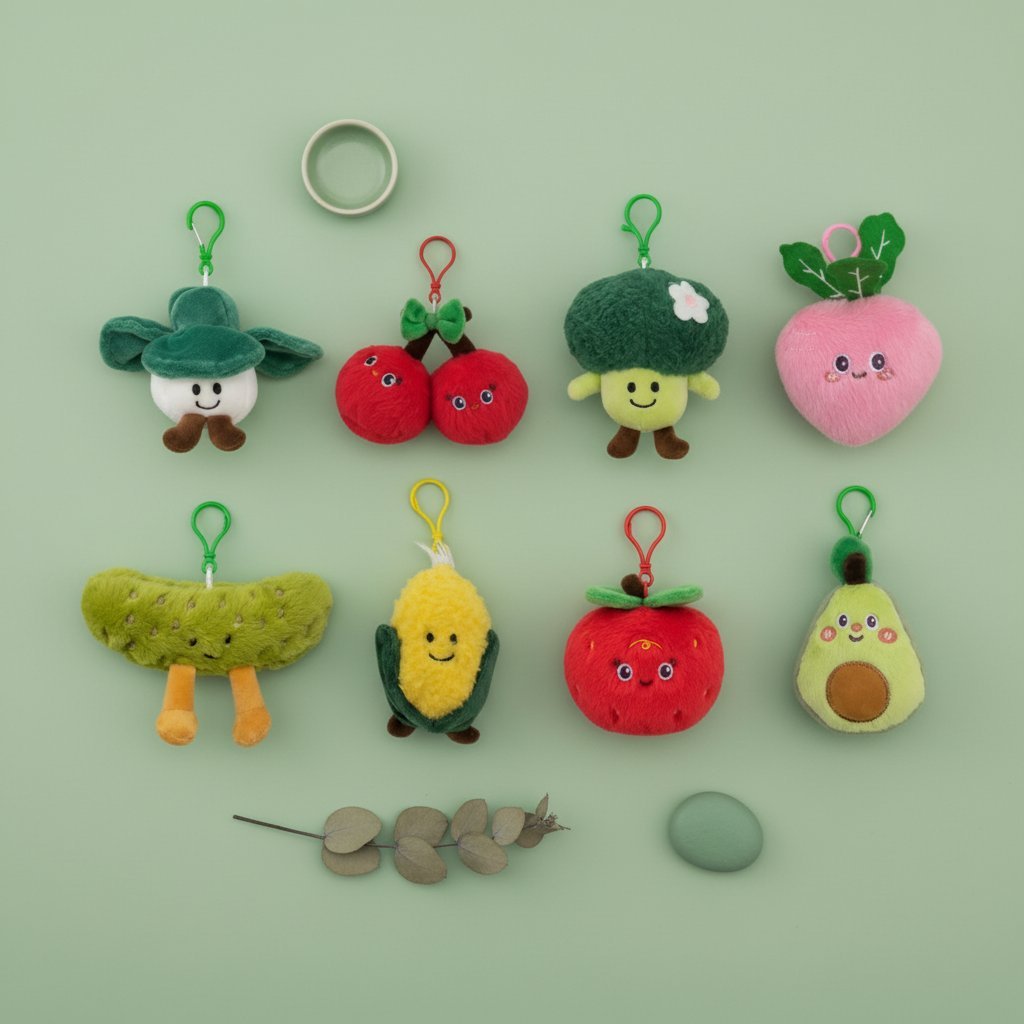 MINI PLUSH VEGETALI PORTACHIAVI
