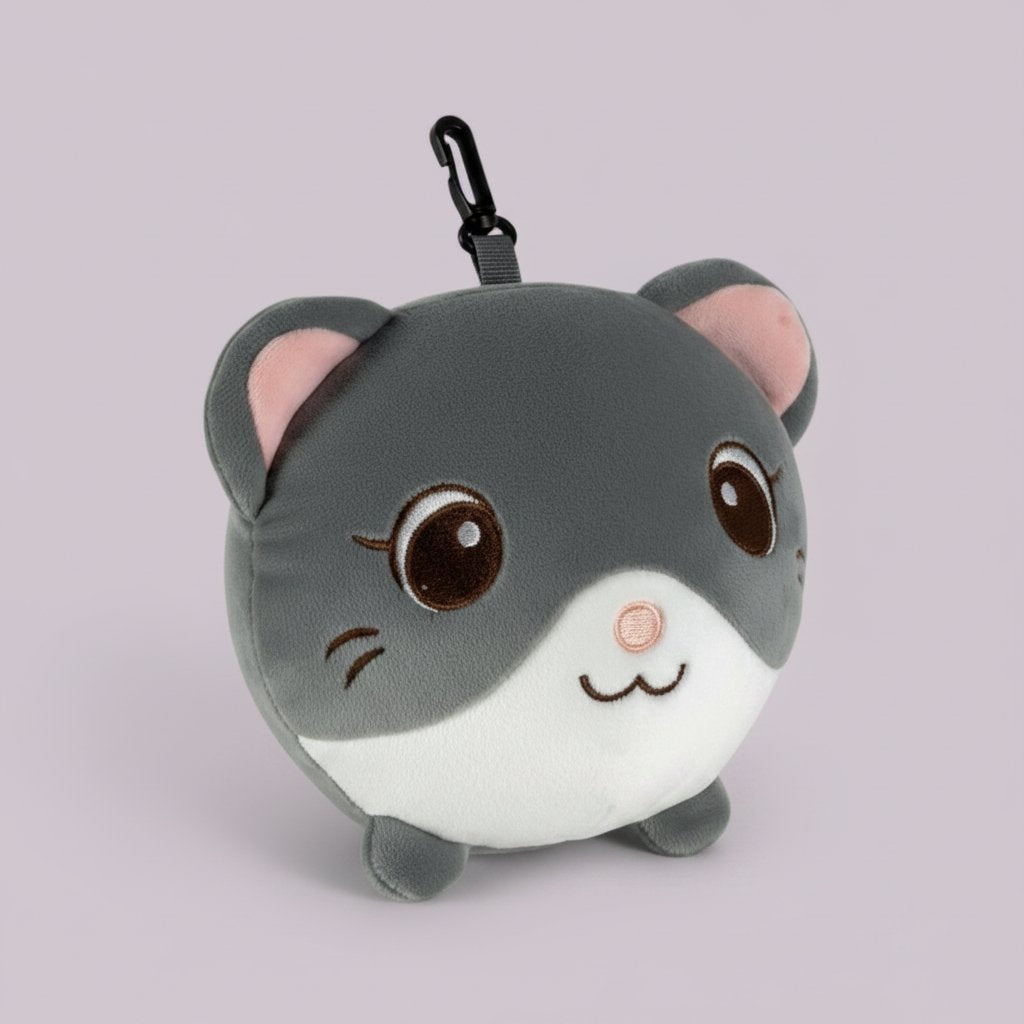 CUSCINO DA VIAGGIO CON MASCHERA GATTO