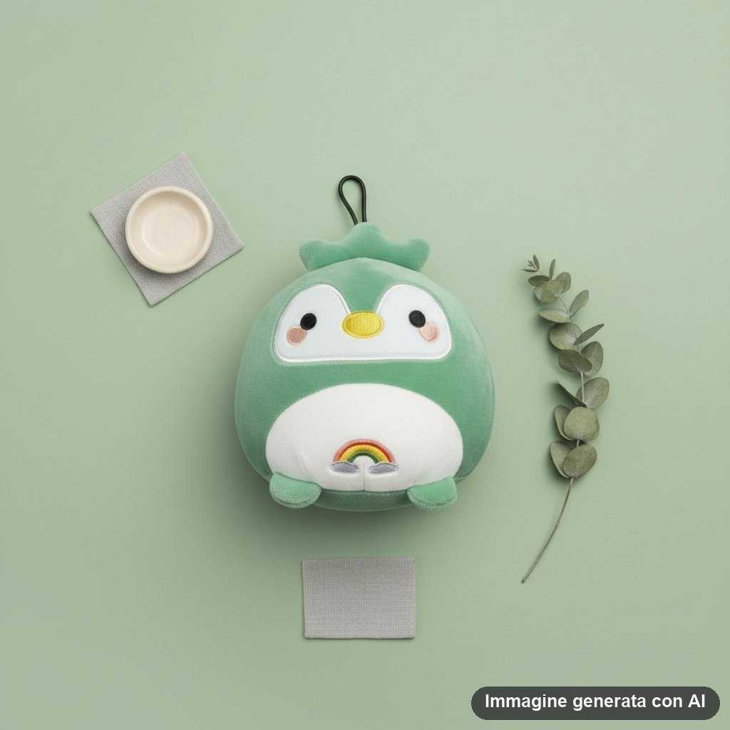 CUSCINO DA VIAGGIO CON MASCHERA PINGUINO