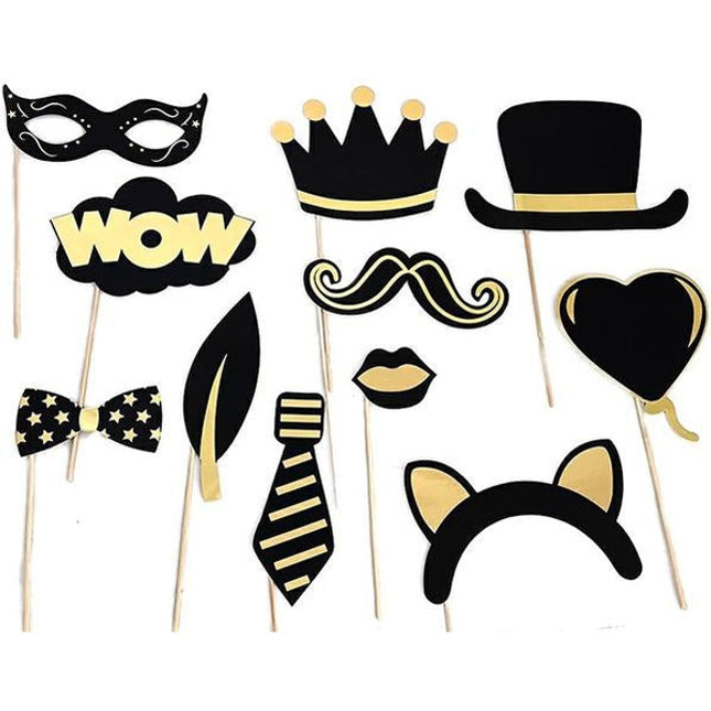 SET 12PZ ACCESSORI PARTY PER SELFIE