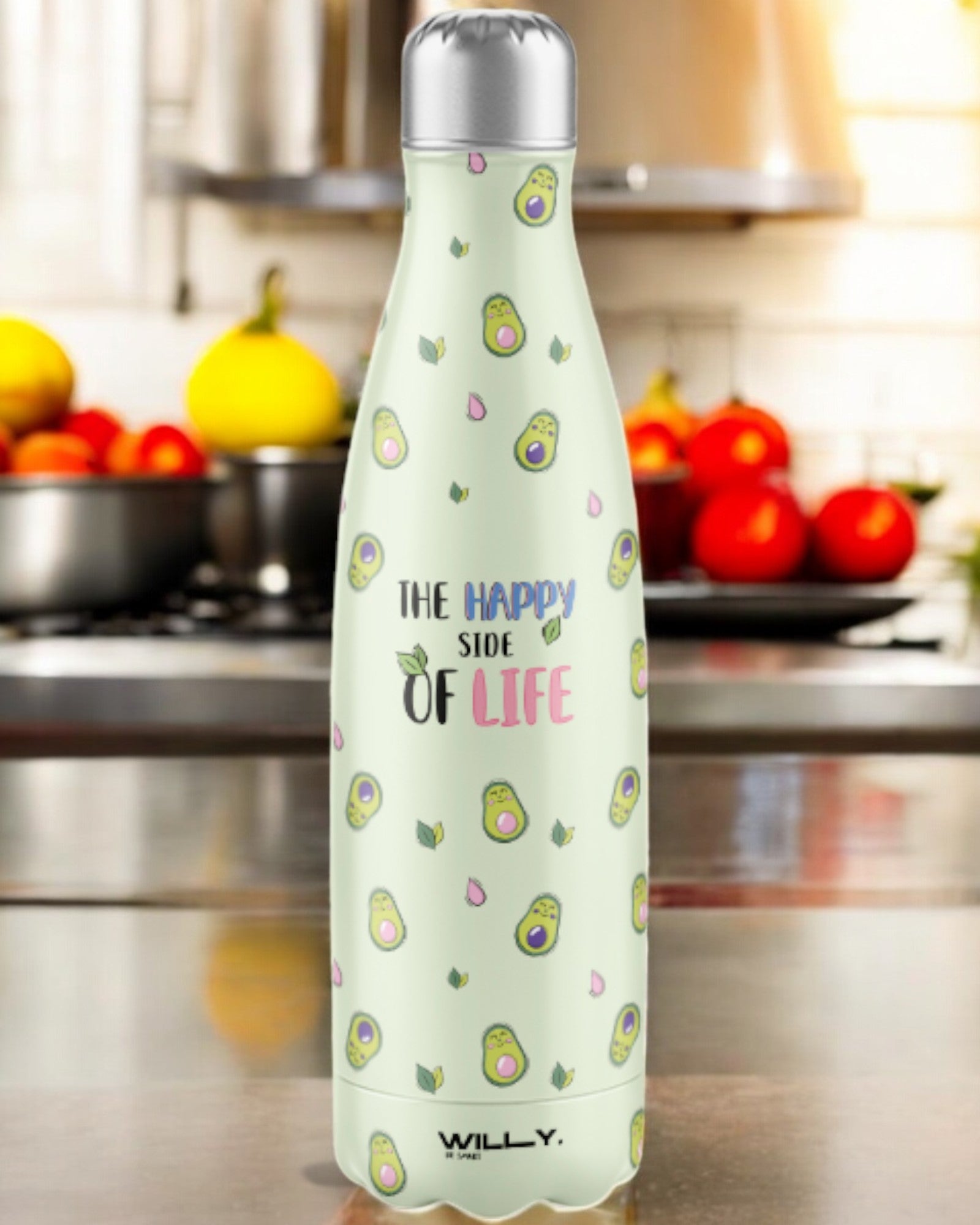BORRACCIA IN ACCIAIO AVOCADO 500ML