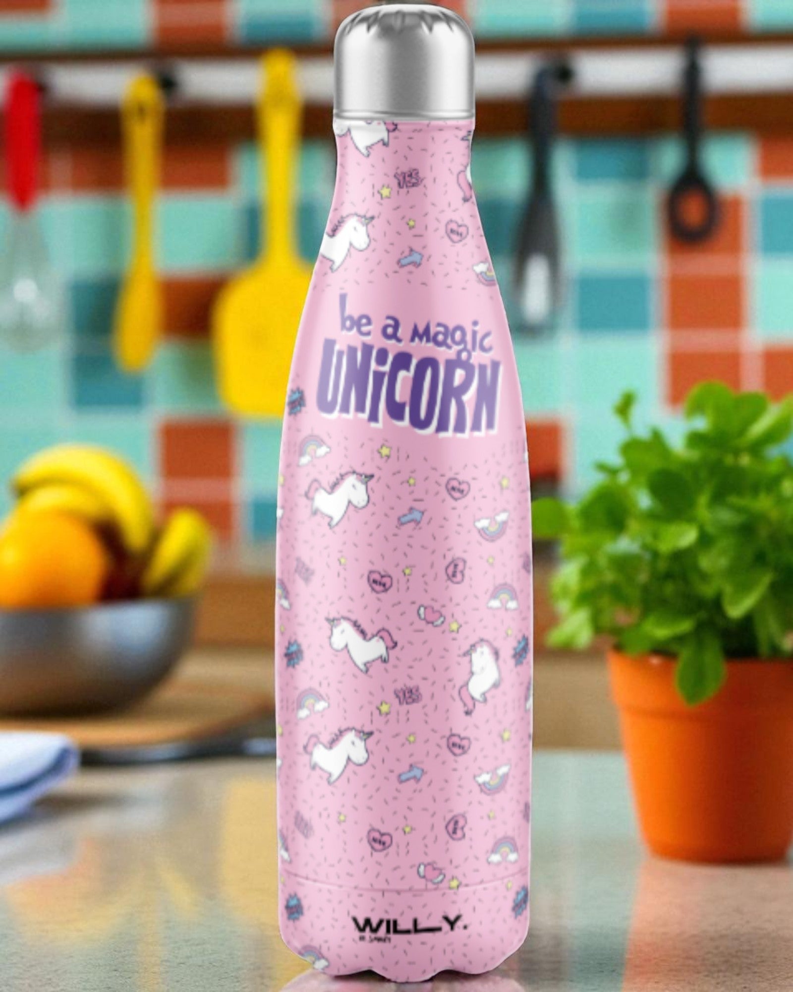 BORRACCIA IN ACCIAIO UNICORN 500ML