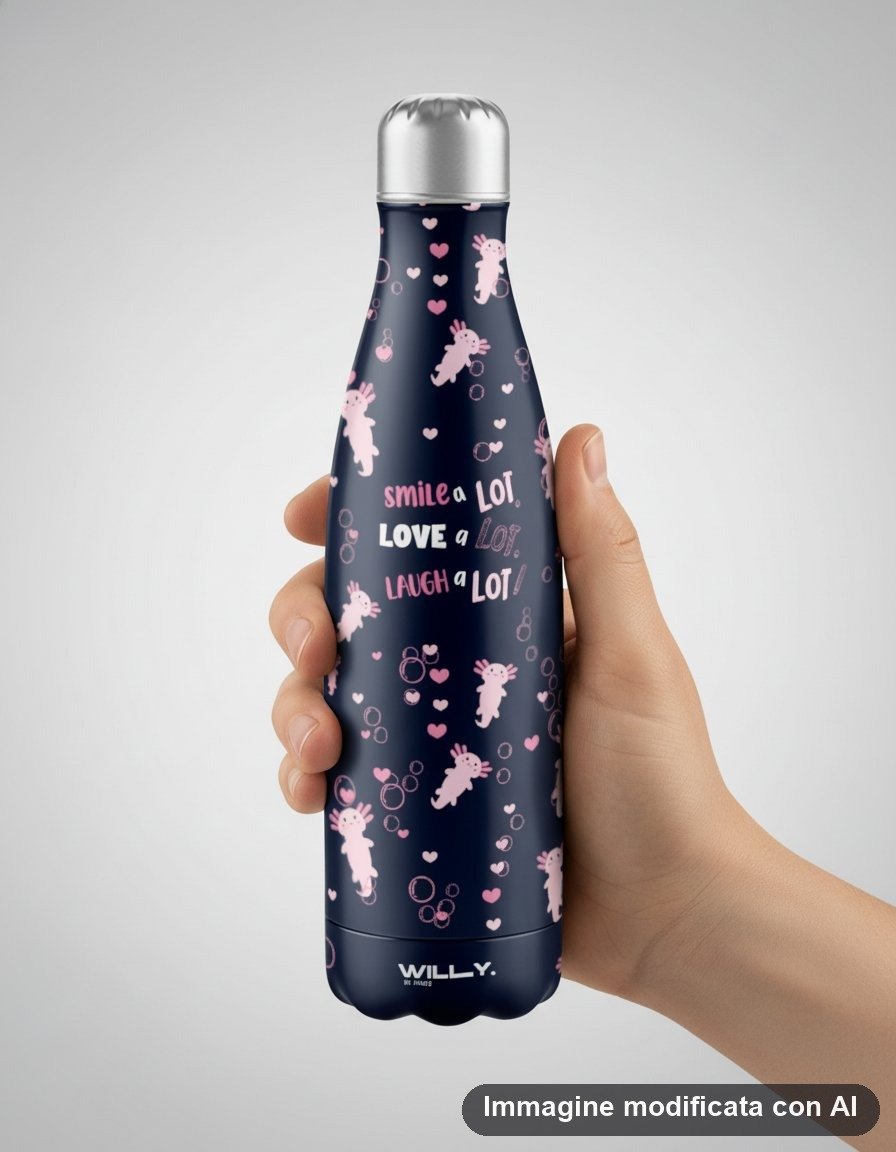BORRACCIA IN ACCIAIO AXLOTL 500ML