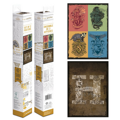 HARRY POTTER POSTER IN SCATOLA TOMBE E PERGAMENE