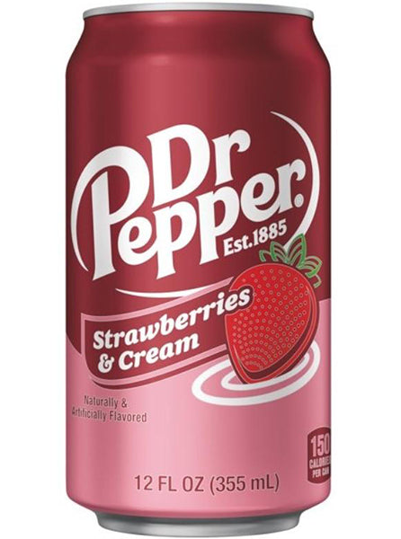 DR PEPPER CREAM AND STRAWBERRY 355ML