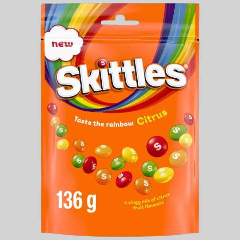 SKITTLES CITRUS 136GR