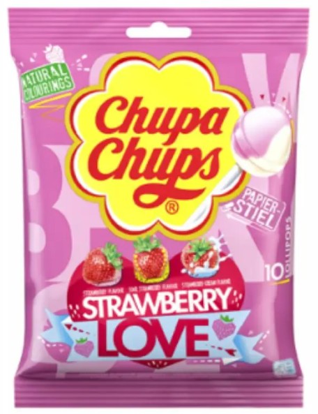 CHUPA CHUPS STRAWBERRY LOVE 120GR