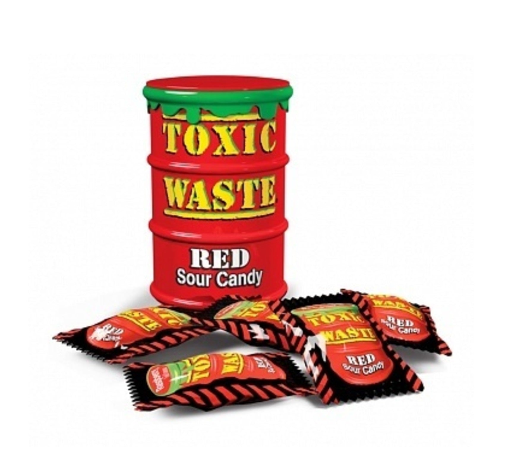 TOXIC WASTE RED SOUR CANDY DRUM 42 GR.