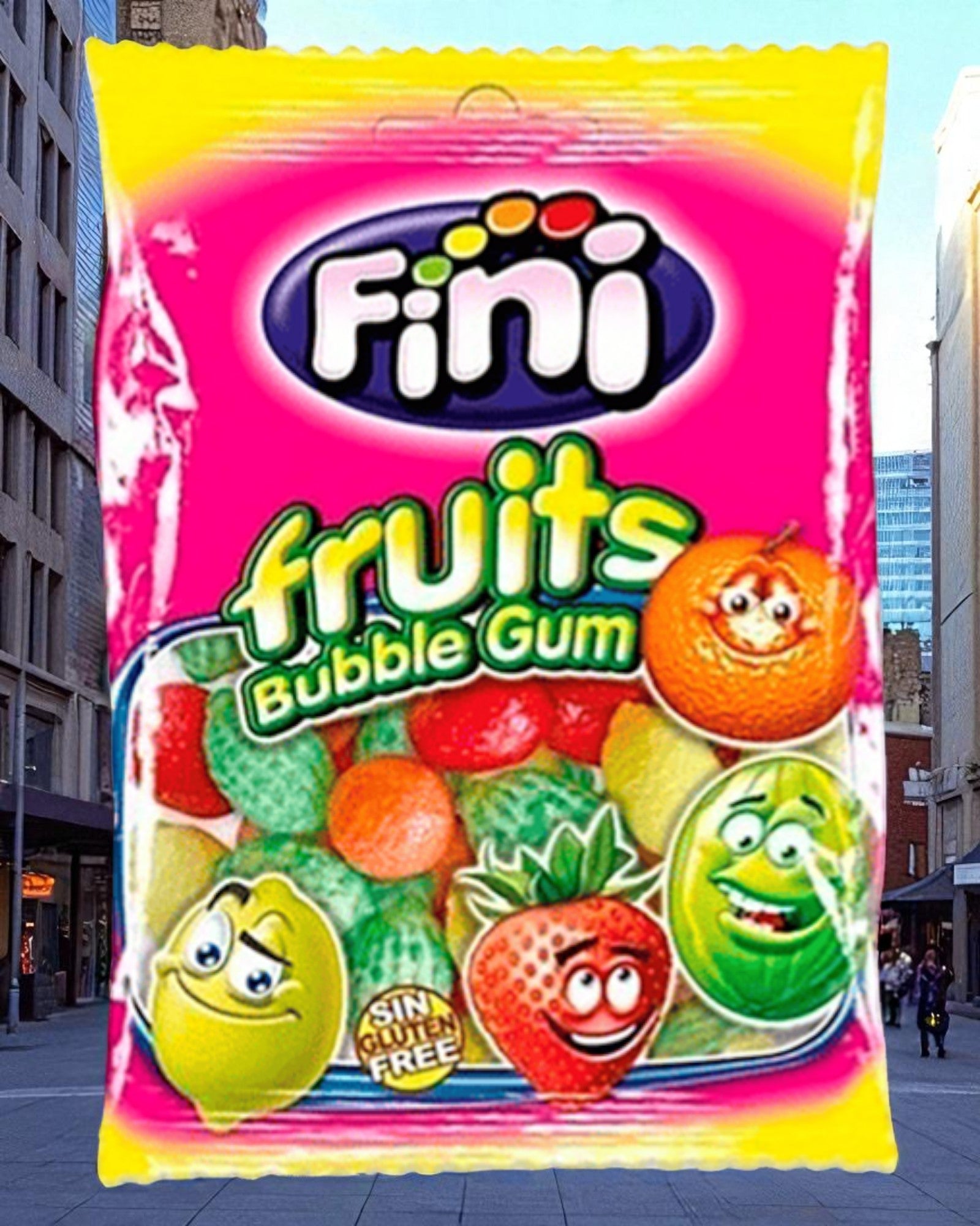 FRUITS BUBBLE GUM 75G