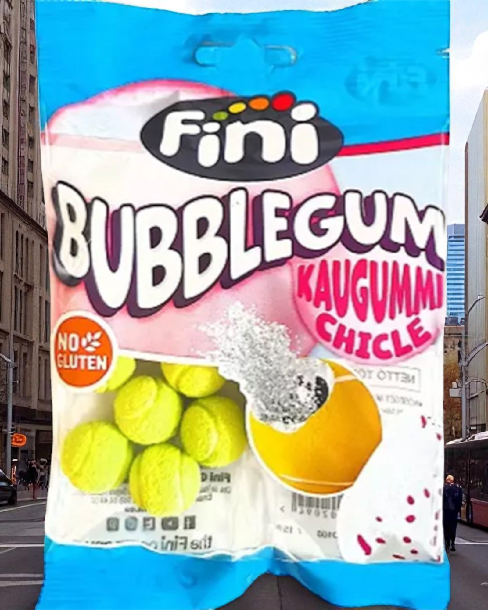 TENNIS BALLS BUBBLE GUM 75G