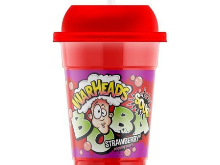 WARHEADS BOBA SOUR STRAWBERRY 400 ML.