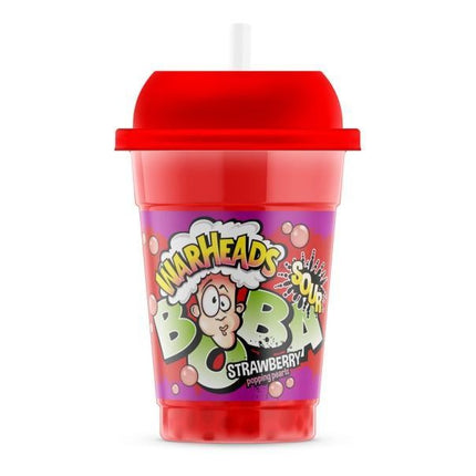 WARHEADS BOBA SOUR STRAWBERRY 400 ML.
