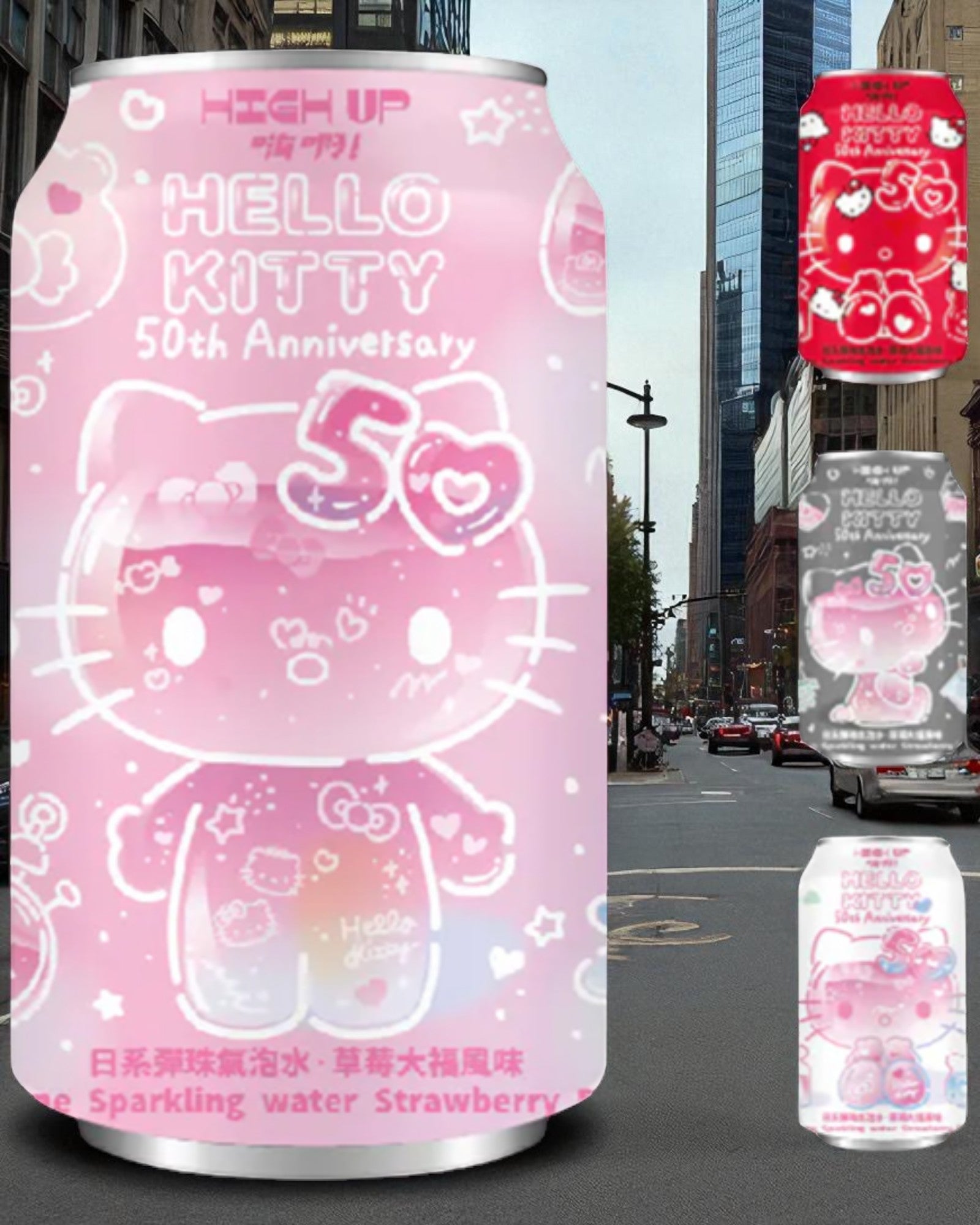 RAMUNE HIGH UP HELLO KITTY GUSTO FRAGOLA 330ML